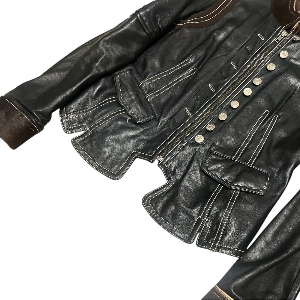 Calf hair+ Leather Jacket… it’s a banger! 🔥 - Picture 6 of 11